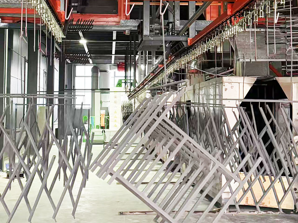 鋁合金護欄噴粉設備